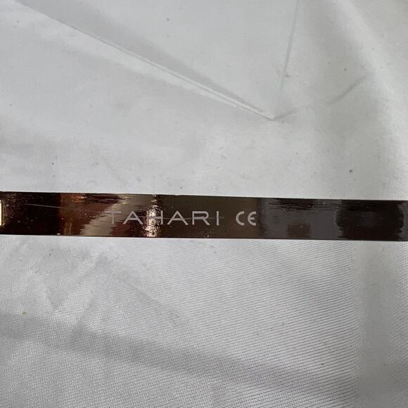 Tahari Sunglasses TH753 White Rose Gold Tortoise Frame Brown Gradient Lens - Picture 5 of 10